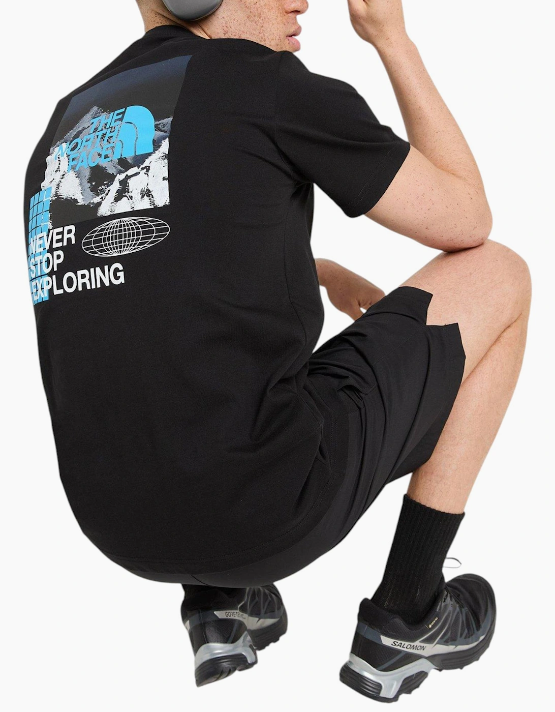 The North Face Mens T Shirt Energy Graphic Crew Neck Short Sleeve Soft Cotton Tee