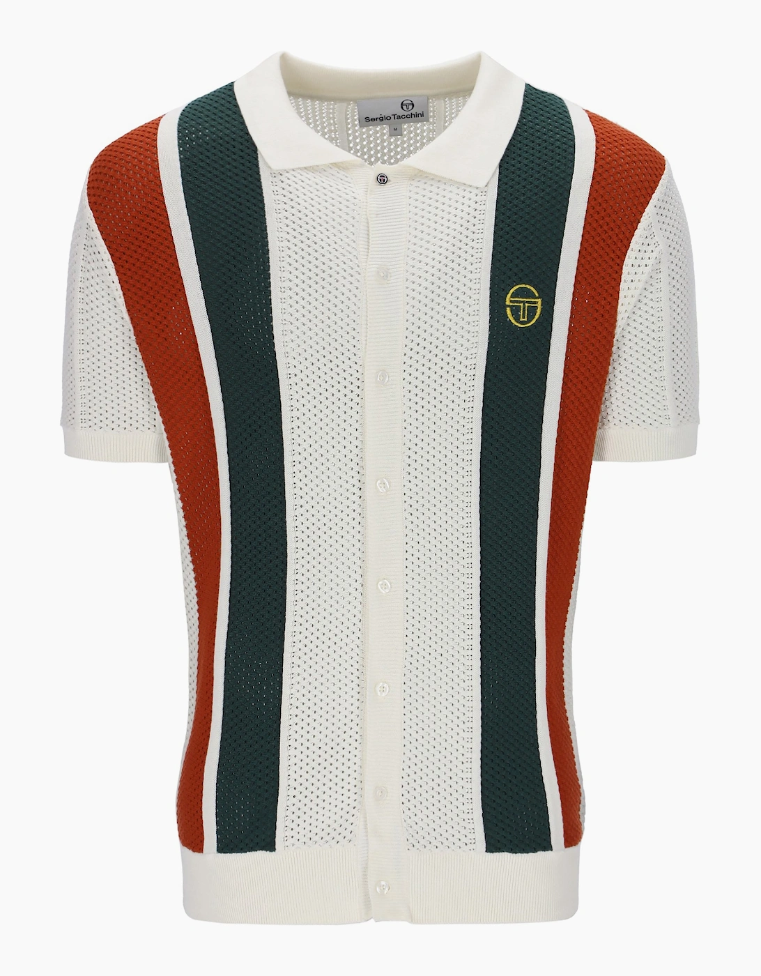 Montell Short Sleeve Men's Knit Polo Shirt | Gardenia Maritime Blue