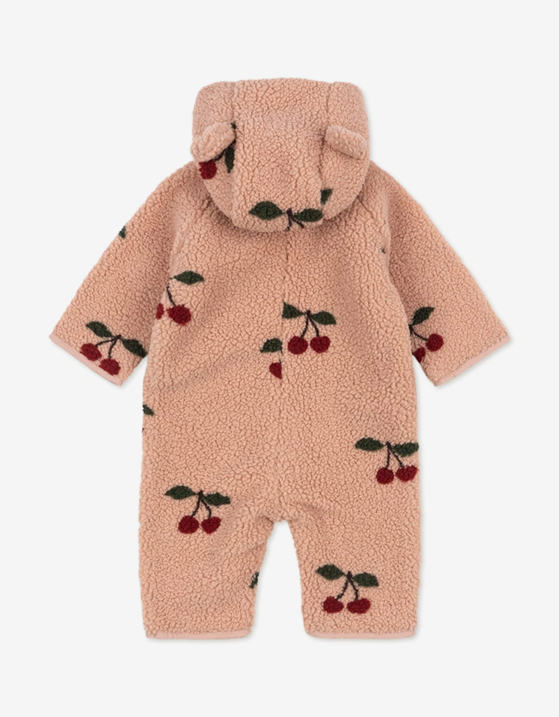 Konges Sløjd Baby Girls Jody Teddy Onesie in Pink