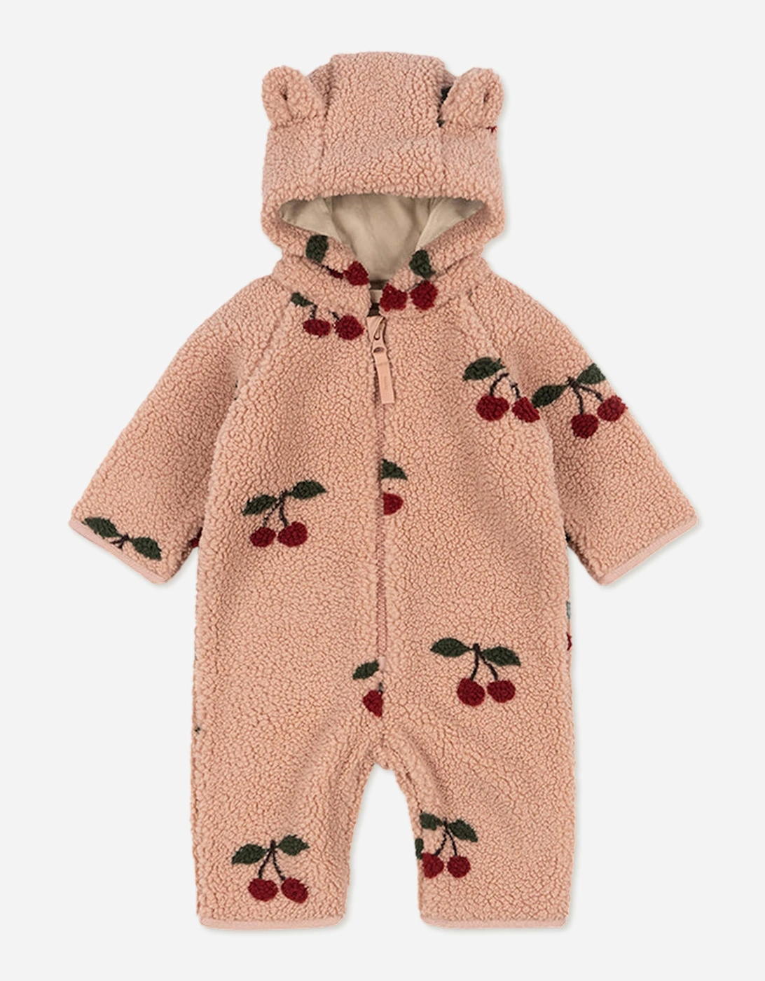 Konges Sløjd Baby Girls Jody Teddy Onesie in Pink, 5 of 4