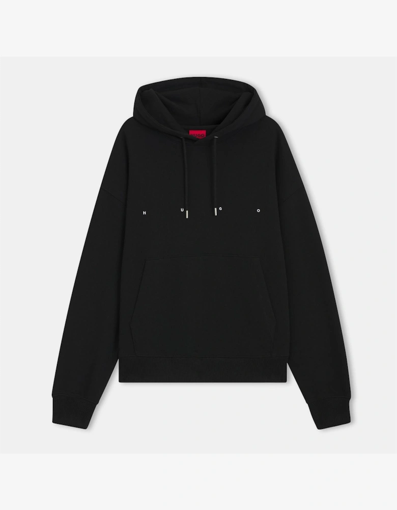 Hooded Neck Drop Shoulder Sweatshirt