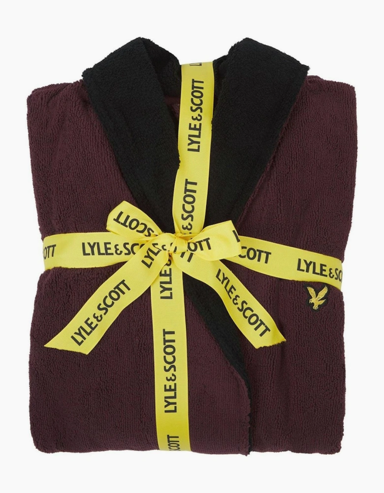 Shawl Neck Long Sleeve Robe