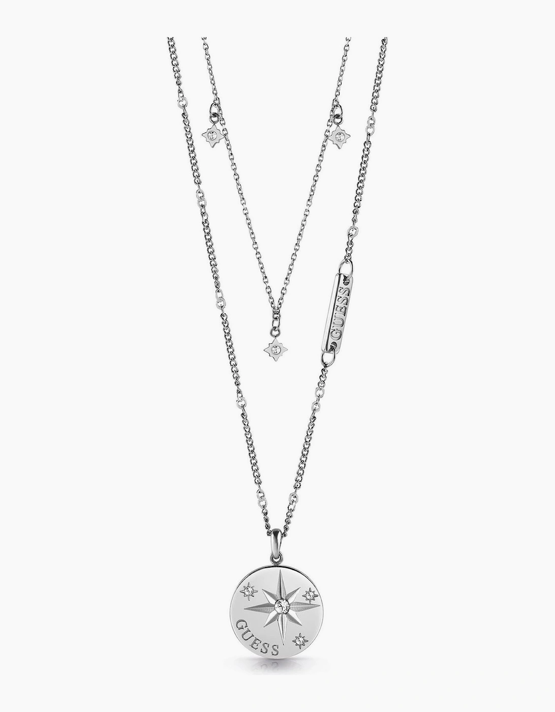 Crystal Pendant Necklace with Logo