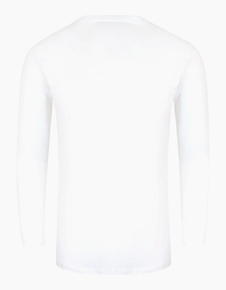 Love Moschino Bold Logo Long Sleeve White T-Shirt