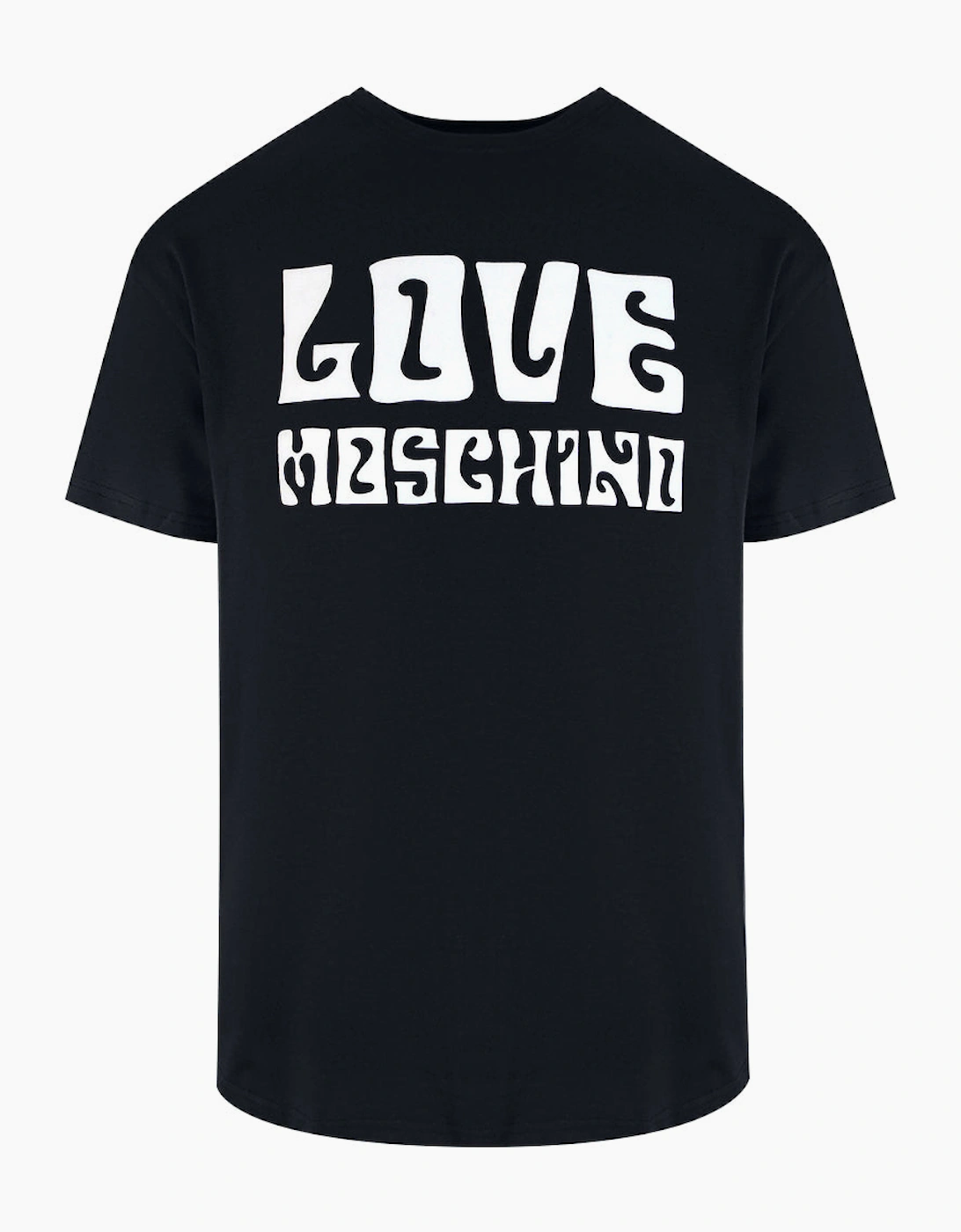 Love Moschino Groovy Logo Black T-Shirt