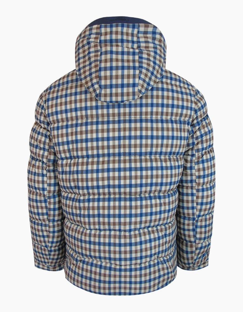 Aquascutum Active Sp Hooded Puffer Jacket Club Check