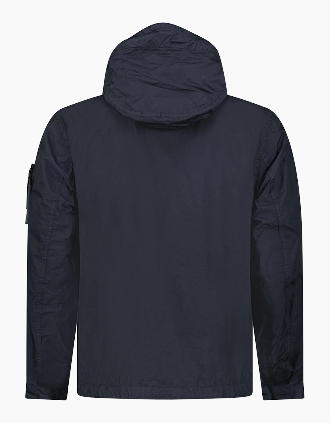 Stone Island Crinkle Reps NY Hooded Jacket in Navy