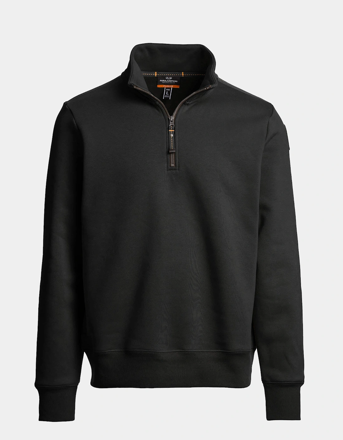 Parajumpers Men's Black Broad Peak Quarter Zip Sweatshirt - 541 - Size M