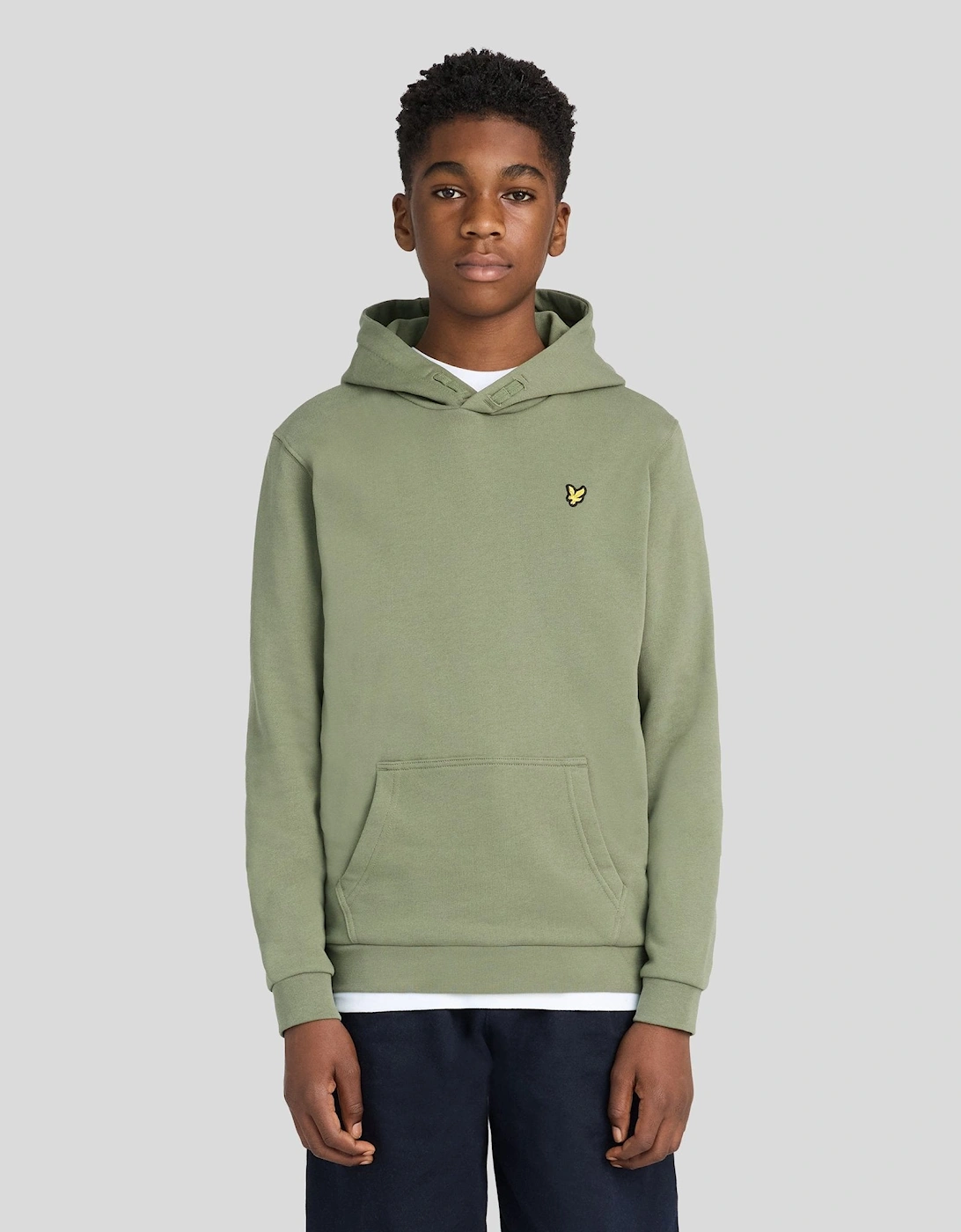 Lyle & Scott Lyle And Scott Boy's Brush Back Hoodie - Tan