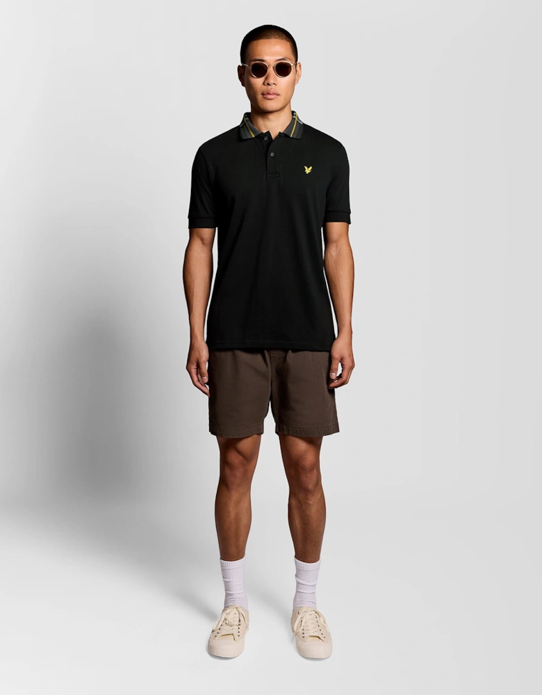 Tartan Collar Polo Shirt