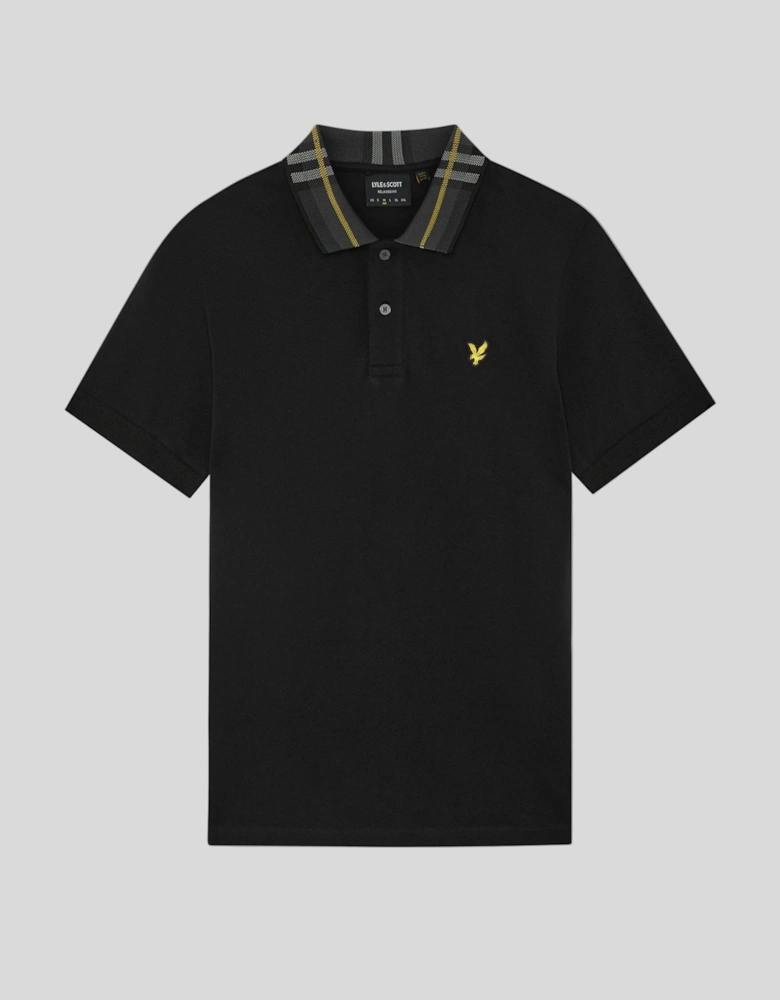 Tartan Collar Polo Shirt