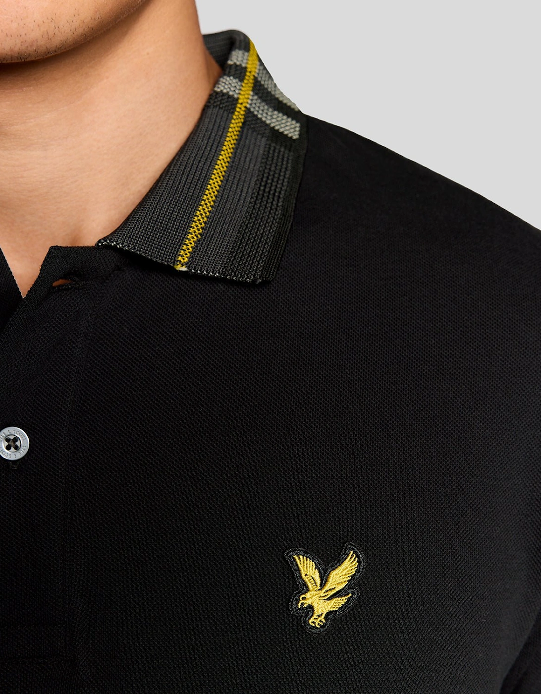 Tartan Collar Polo Shirt