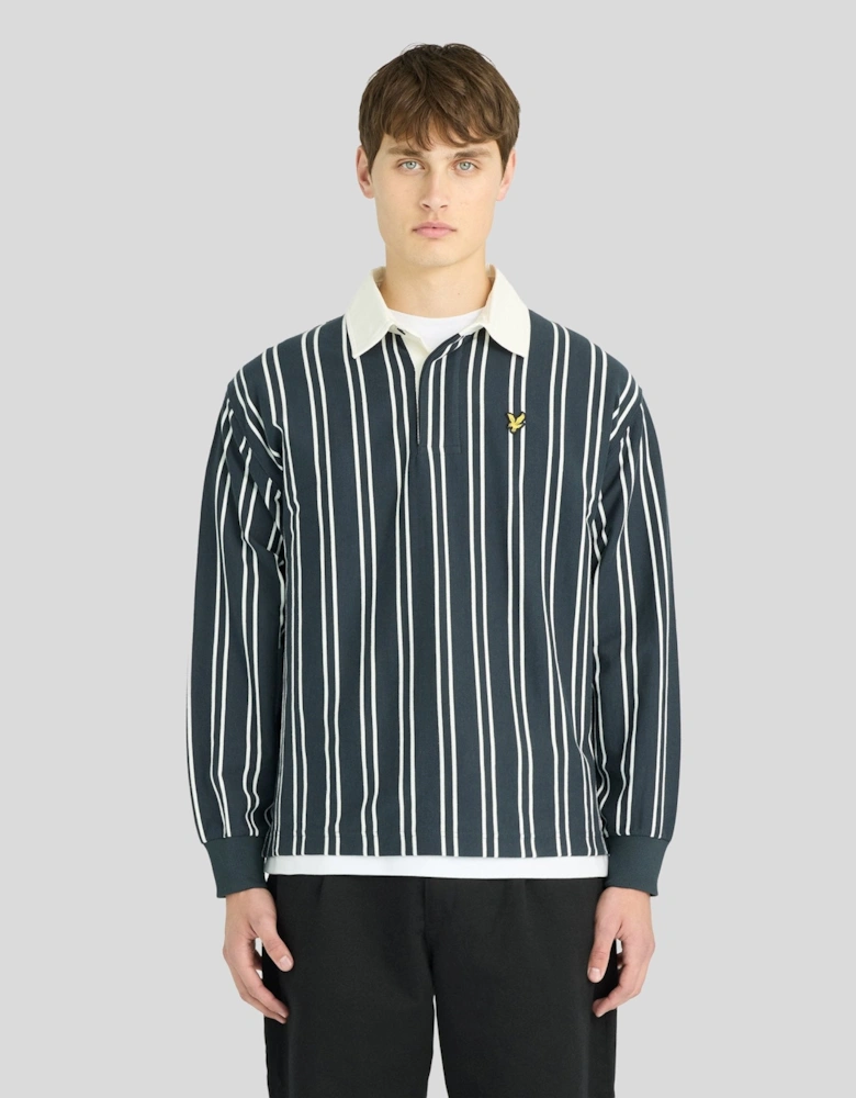 Cotton Striped Rugby Shirt