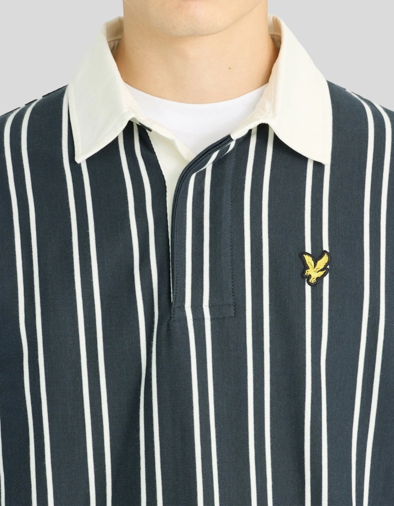 Cotton Striped Rugby Shirt