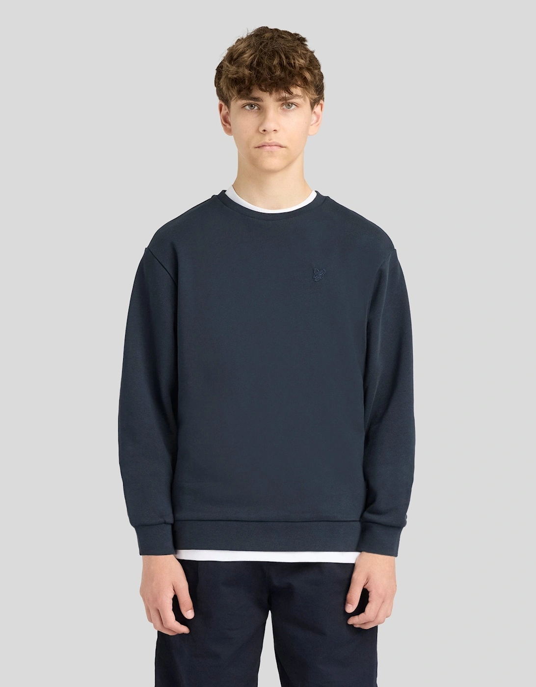Lyle And Scott Boys Black  Heavyweight Cotton Sweatshirt - Size 8 Years/9 Years Kids