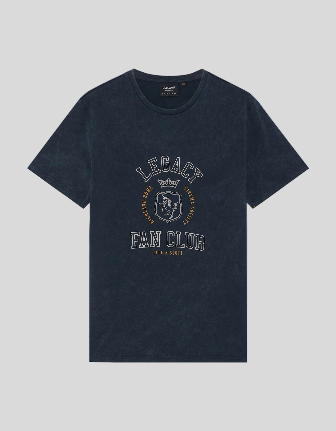 Chest Graphic Washed Cotton T-Shirt