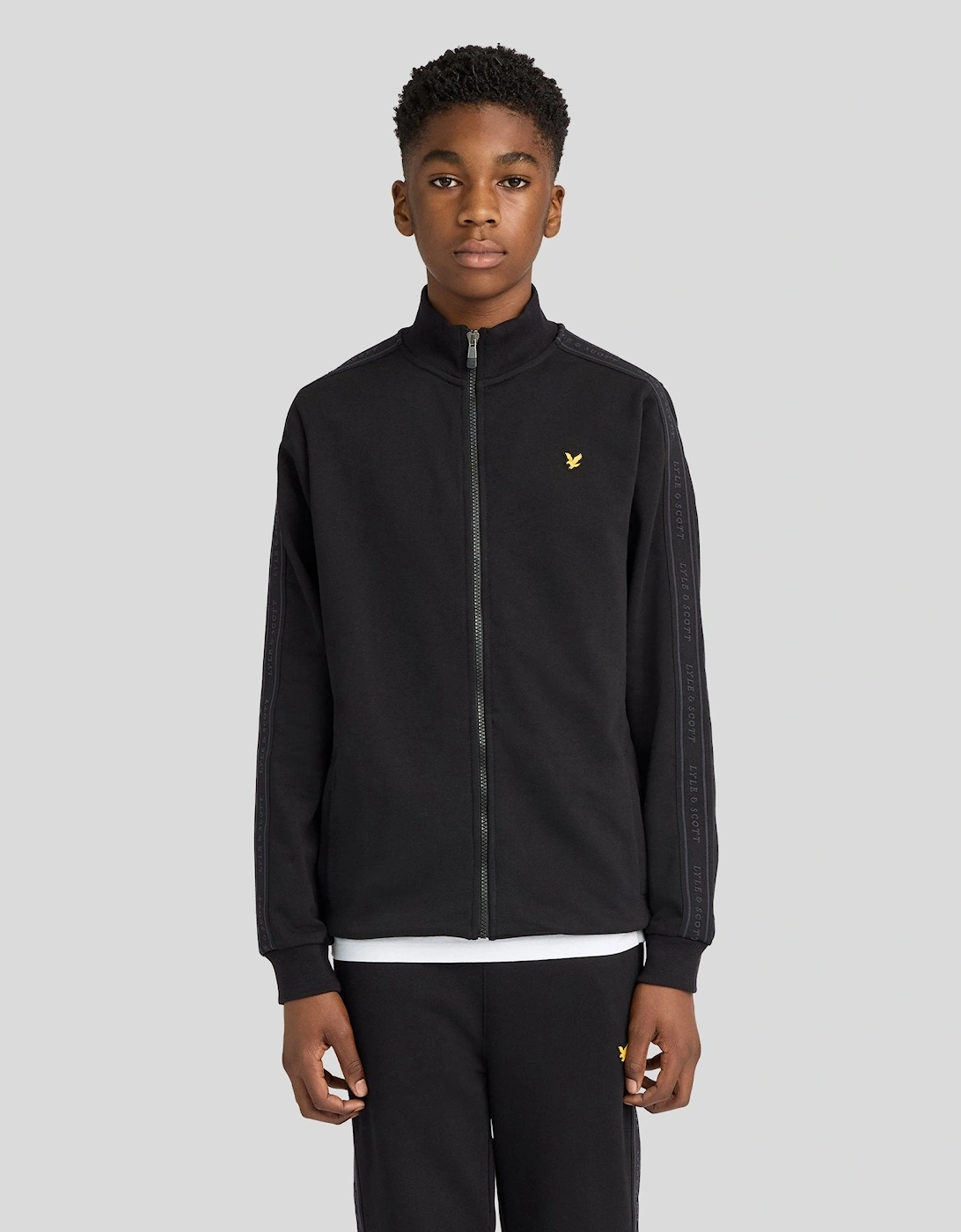Cotton Jacquard Tape Track Top