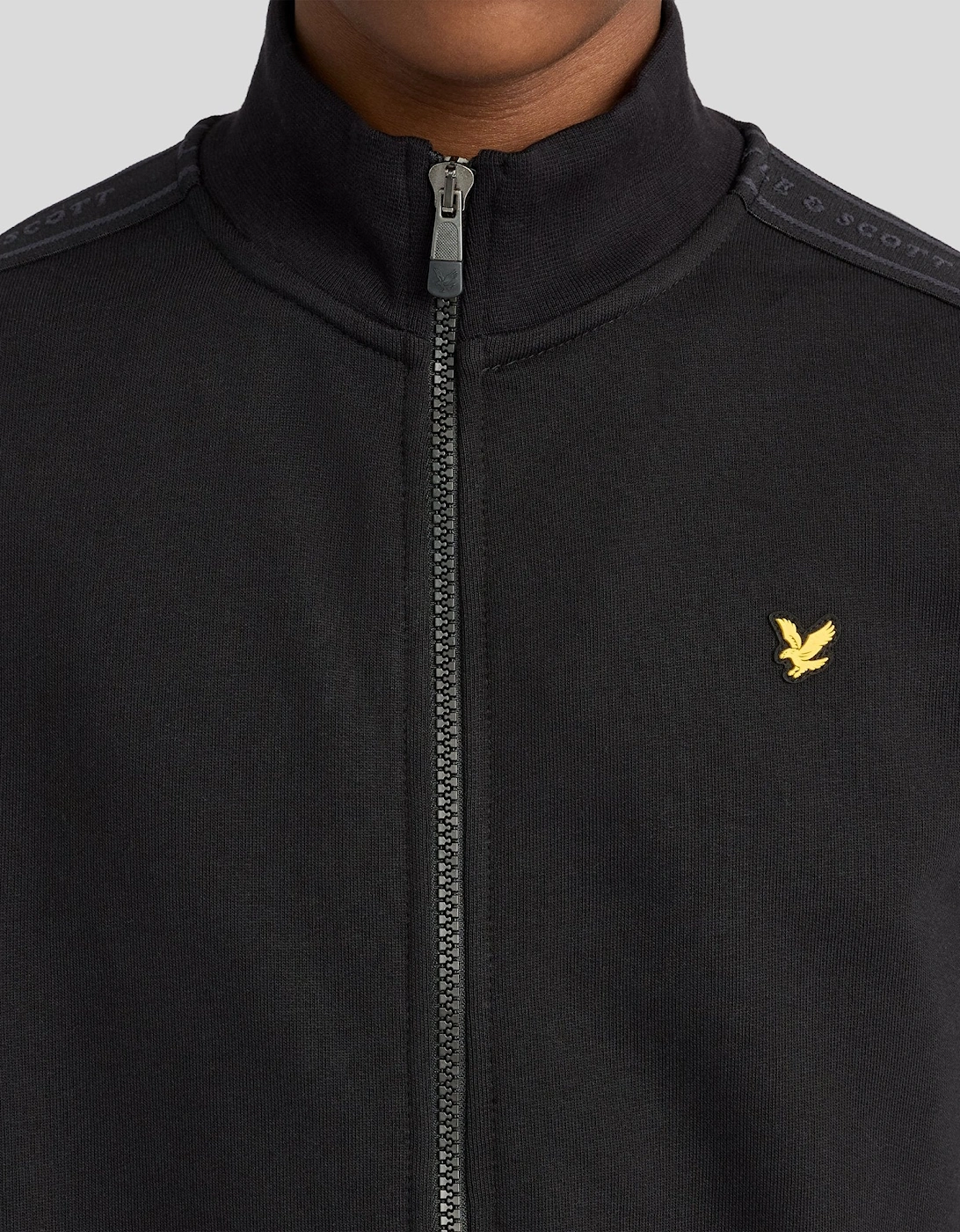 Cotton Jacquard Tape Track Top