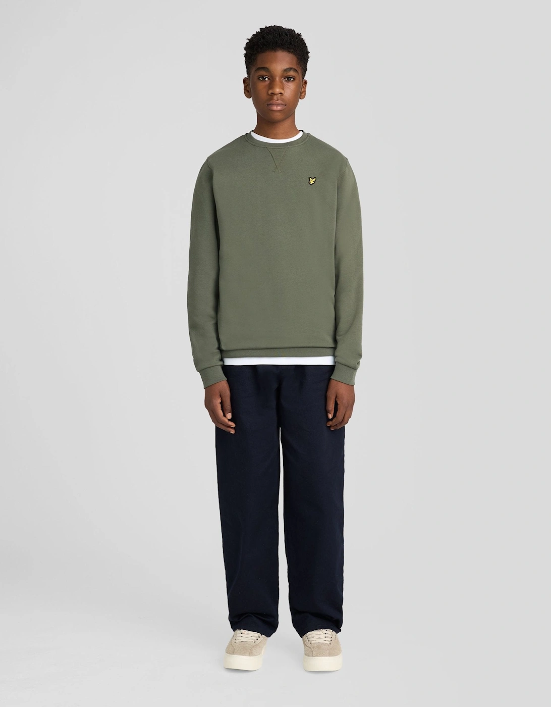 Cotton Crew Neck Sweatshirt