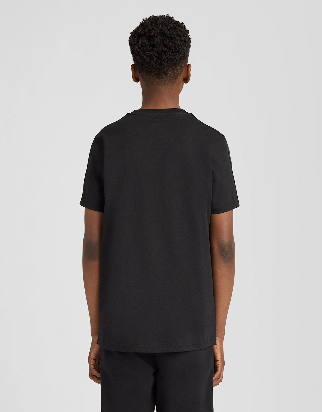 Cotton Blend Jacqaurd Tape T-Shirt