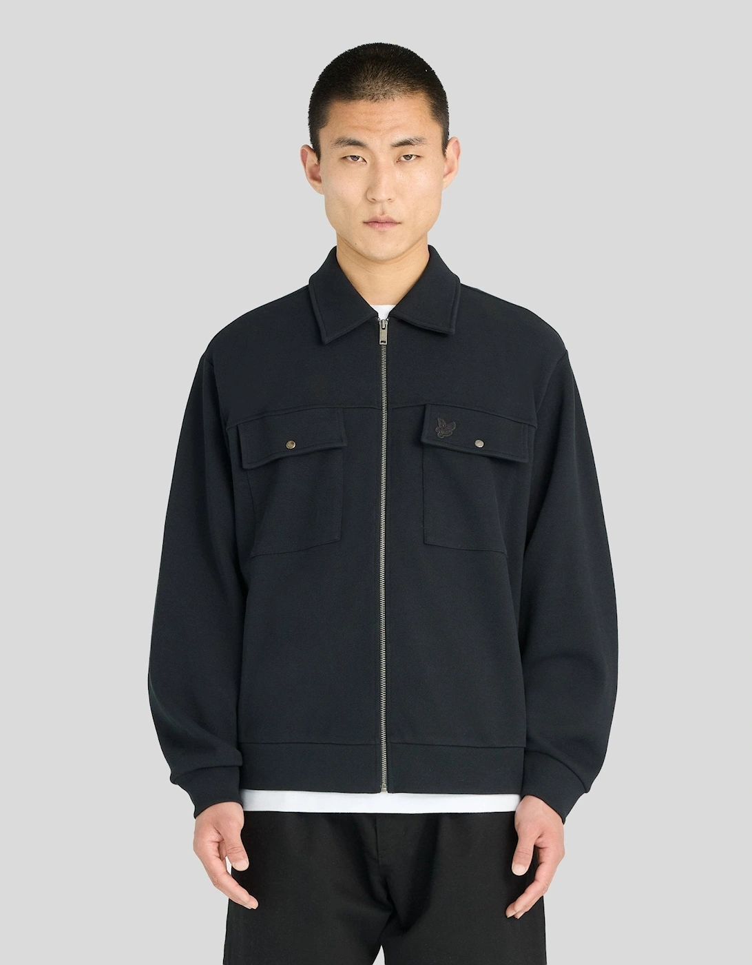 Lyle And Scott Men's Pique Interlock Cotton Overshirt - Size Xs