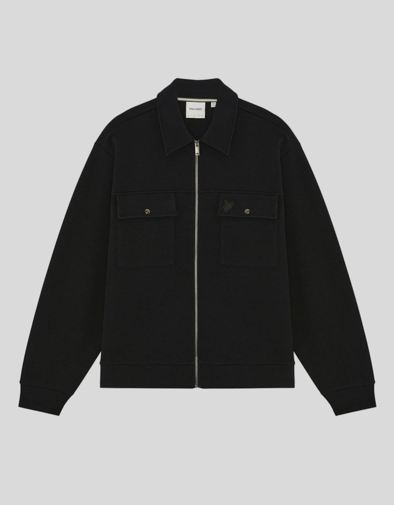 Pique Interlock Cotton Overshirt