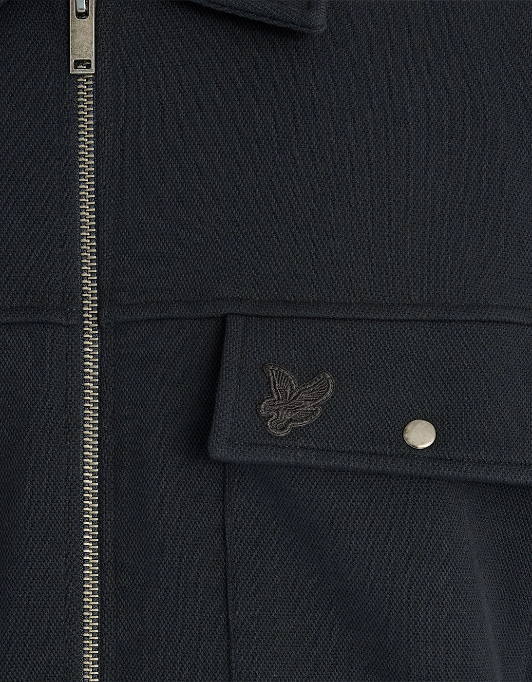 Pique Interlock Cotton Overshirt