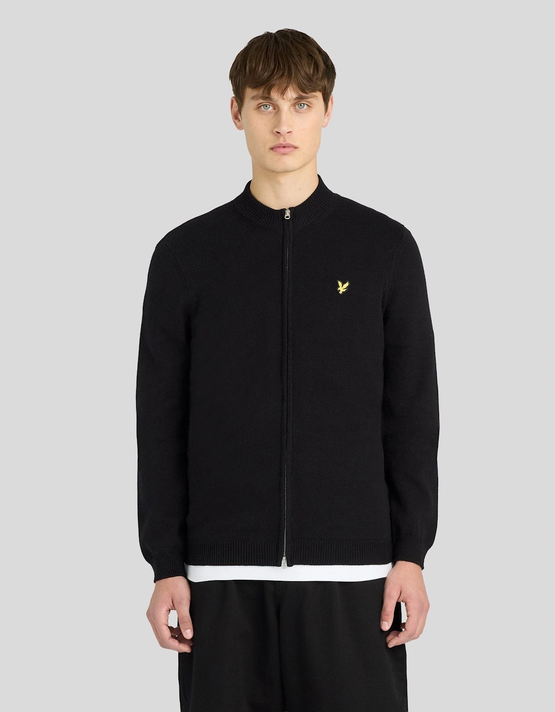 Cotton Merino Zip Cardigan, 7 of 6