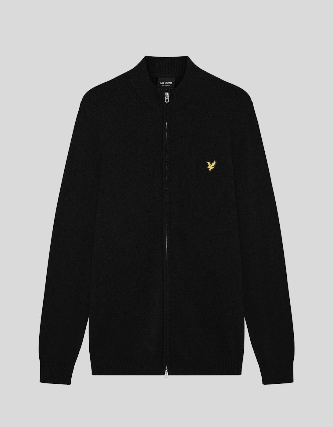 Cotton Merino Zip Cardigan