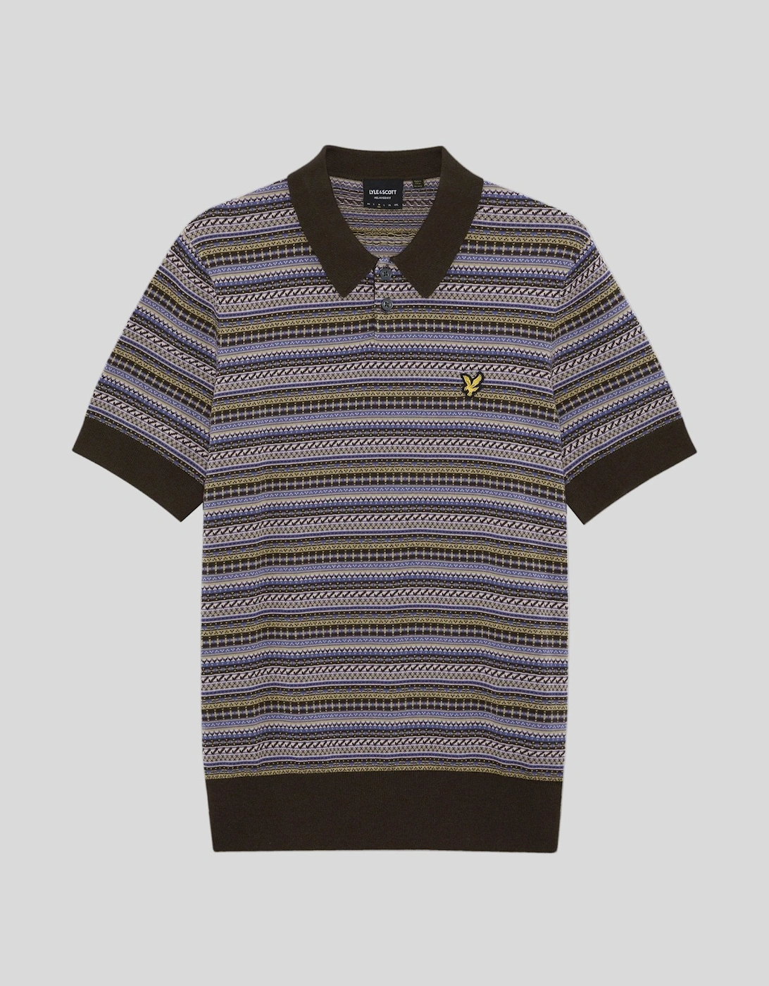 Fair Isle Knitted Polo Shirt, 2 of 1