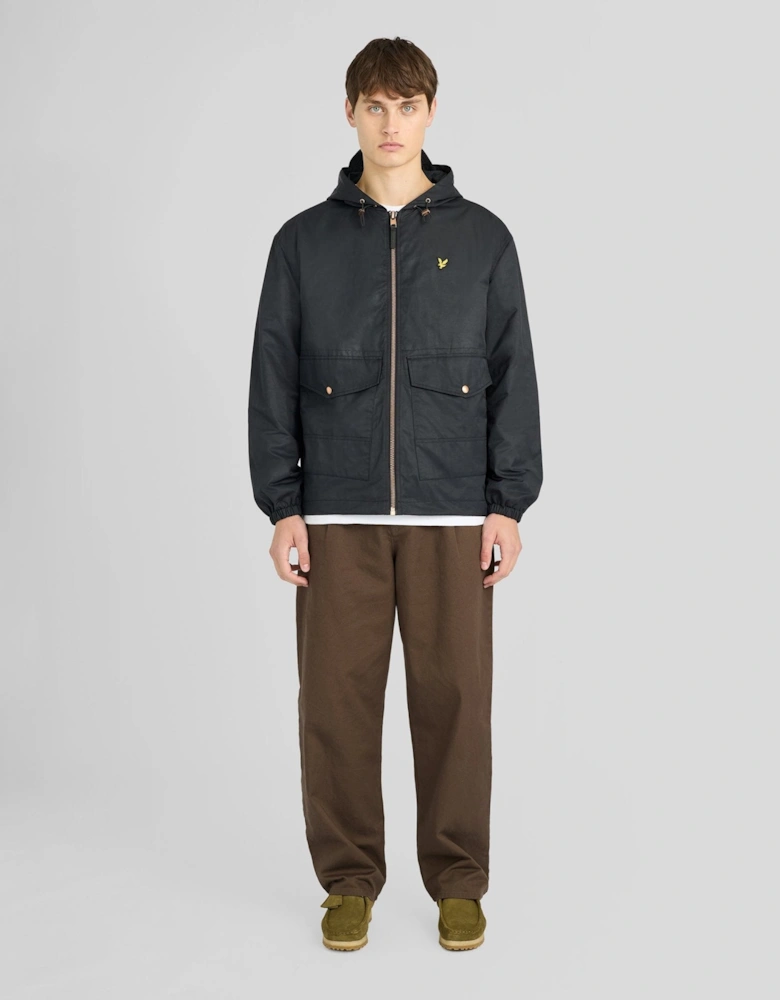 Waxed Hooded Utility Jacket