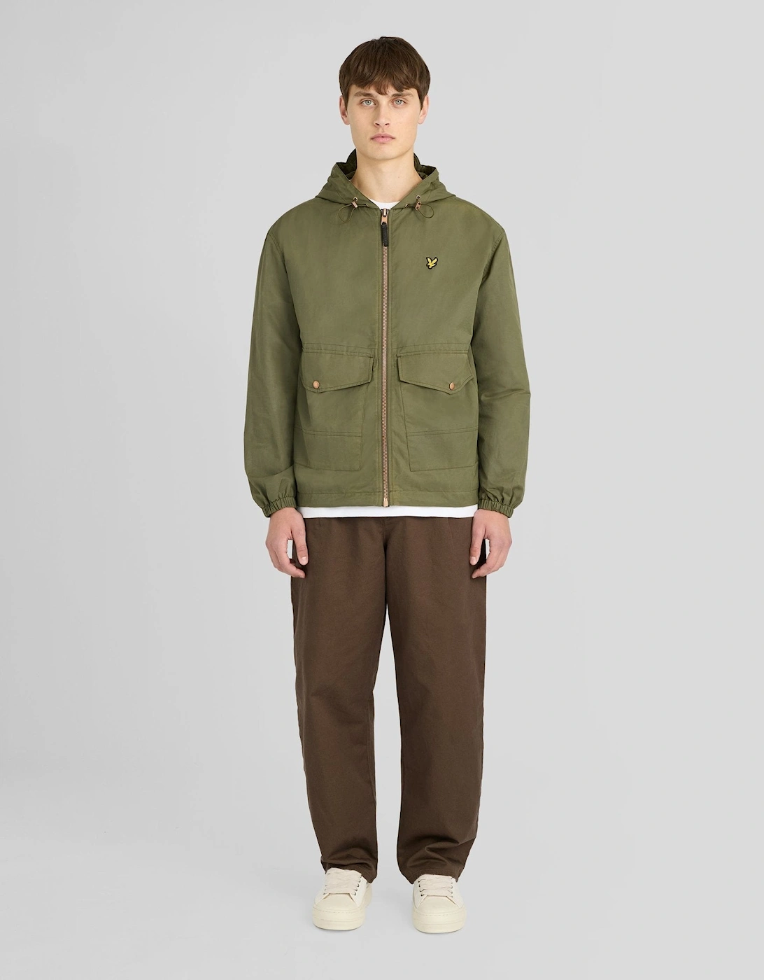 Waxed Hooded Utility Jacket