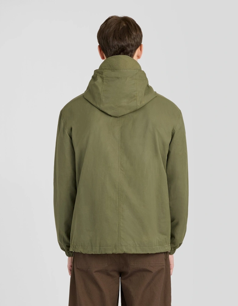 Waxed Hooded Utility Jacket