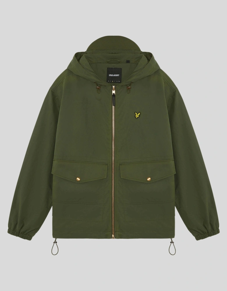 Waxed Hooded Utility Jacket