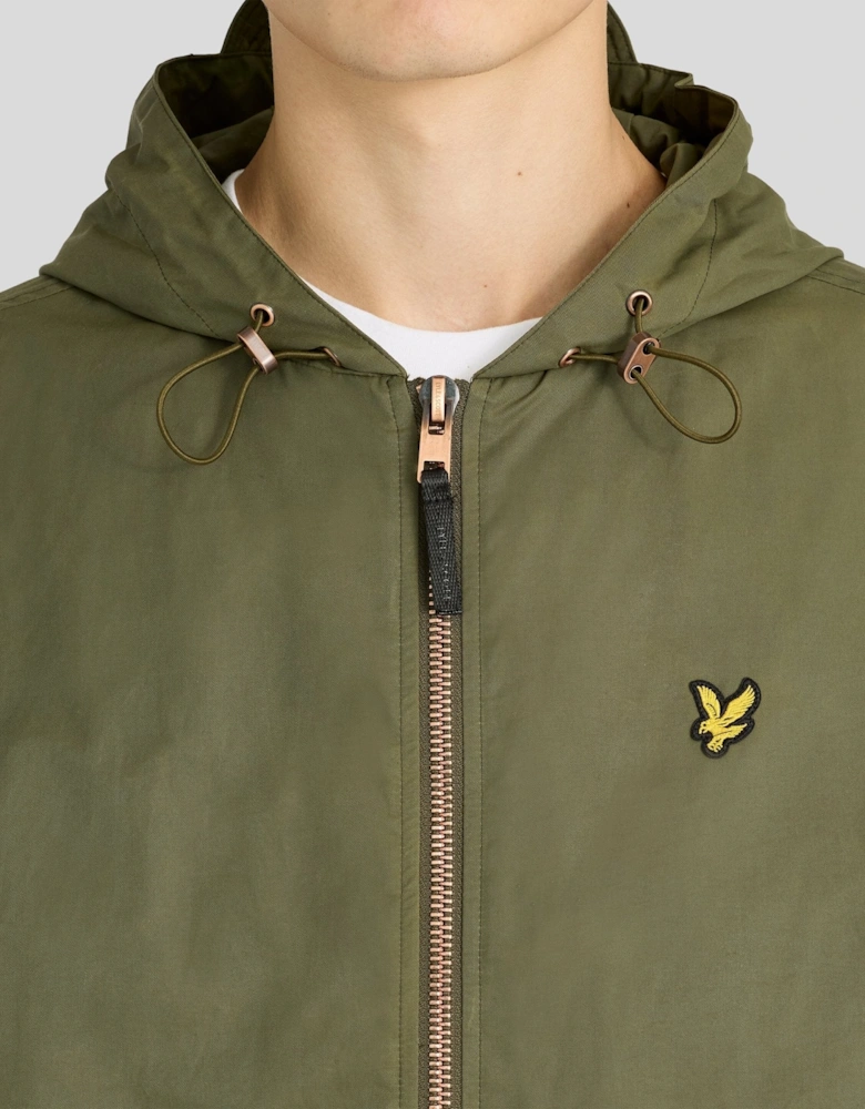 Waxed Hooded Utility Jacket
