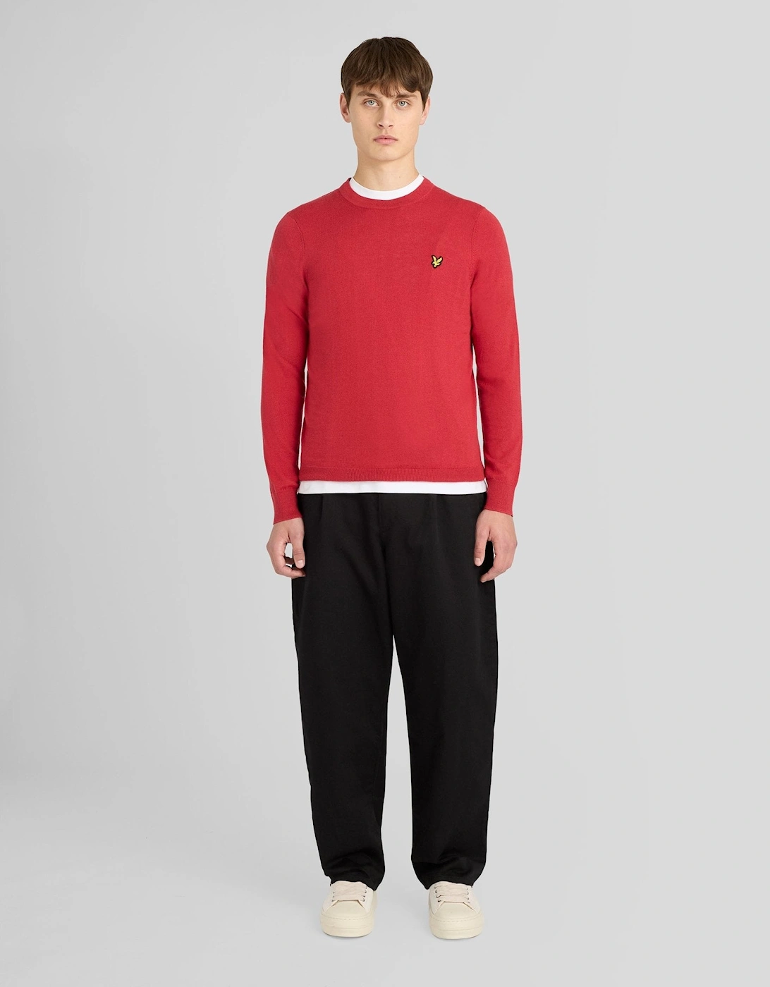 Cotton Merino Crew Neck Jumper