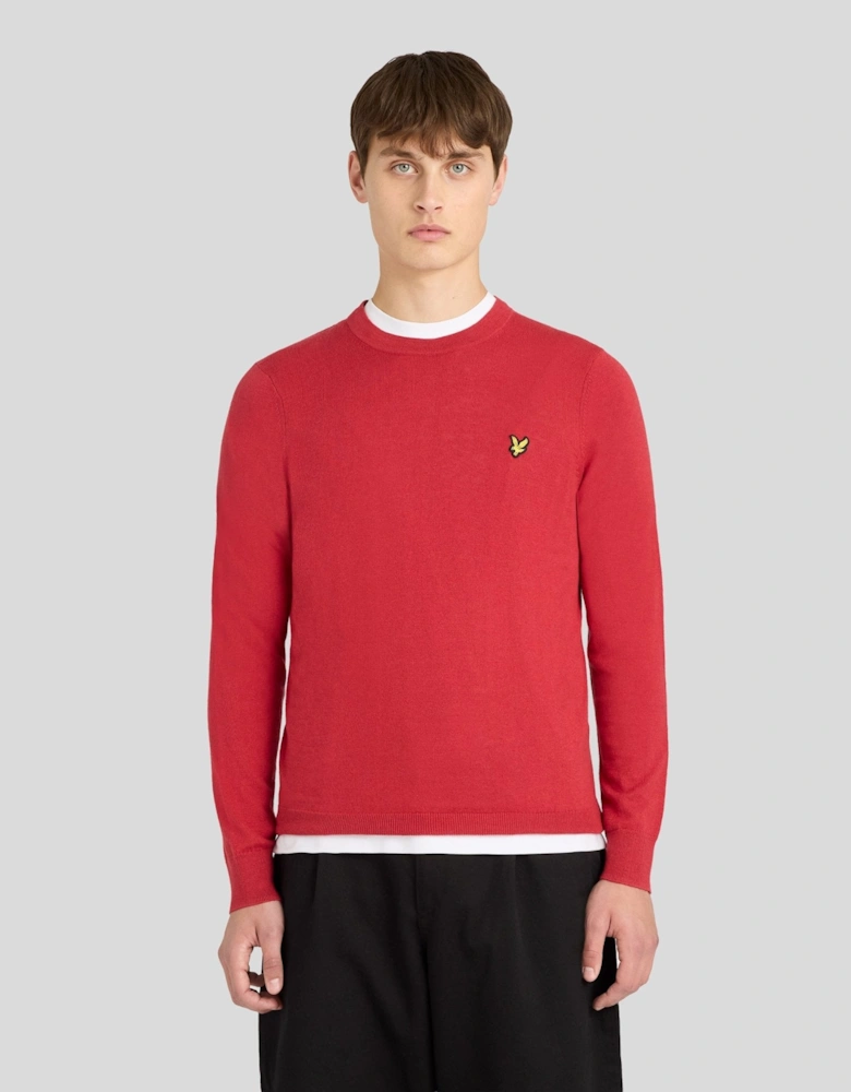 Cotton Merino Crew Neck Jumper