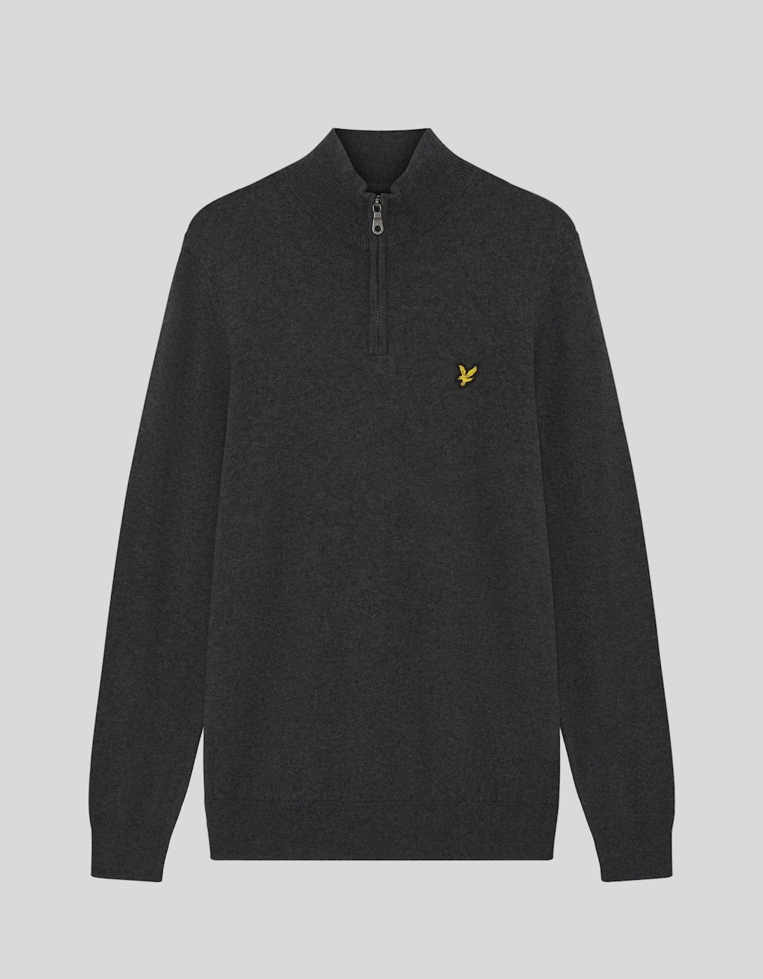Cotton Merino 1/4 Zip Jumper, 2 of 1