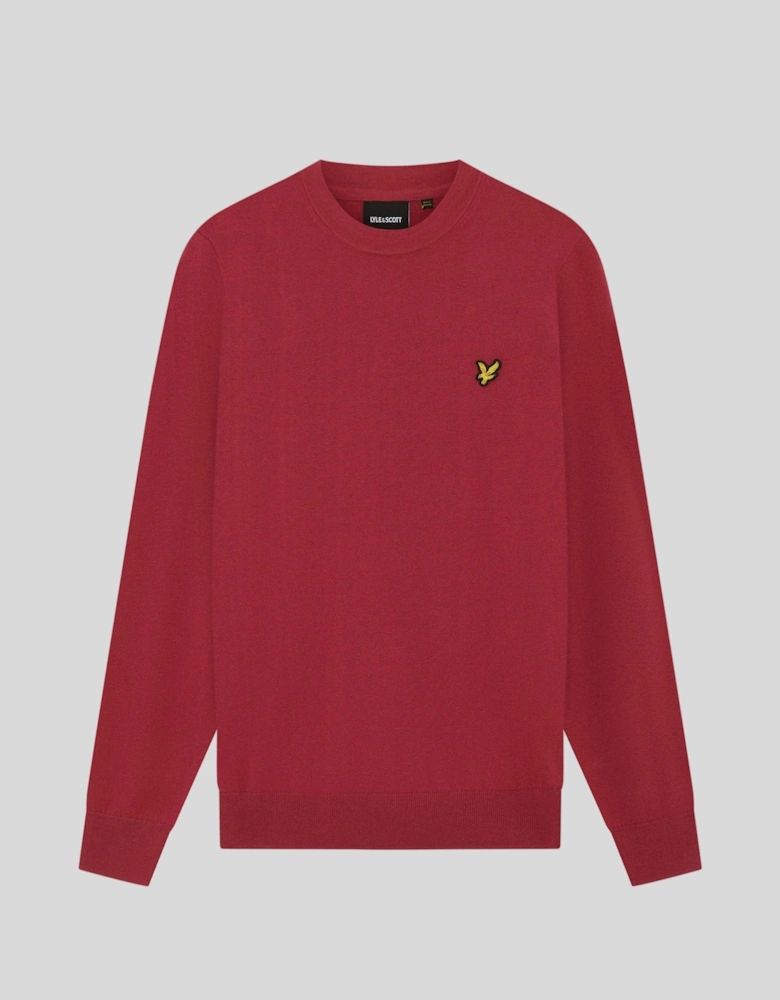 Cotton Merino Crew Neck Jumper