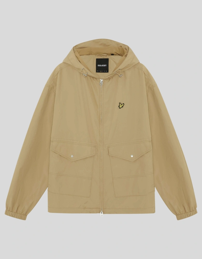 Lightweight Hooded Utility Jacket