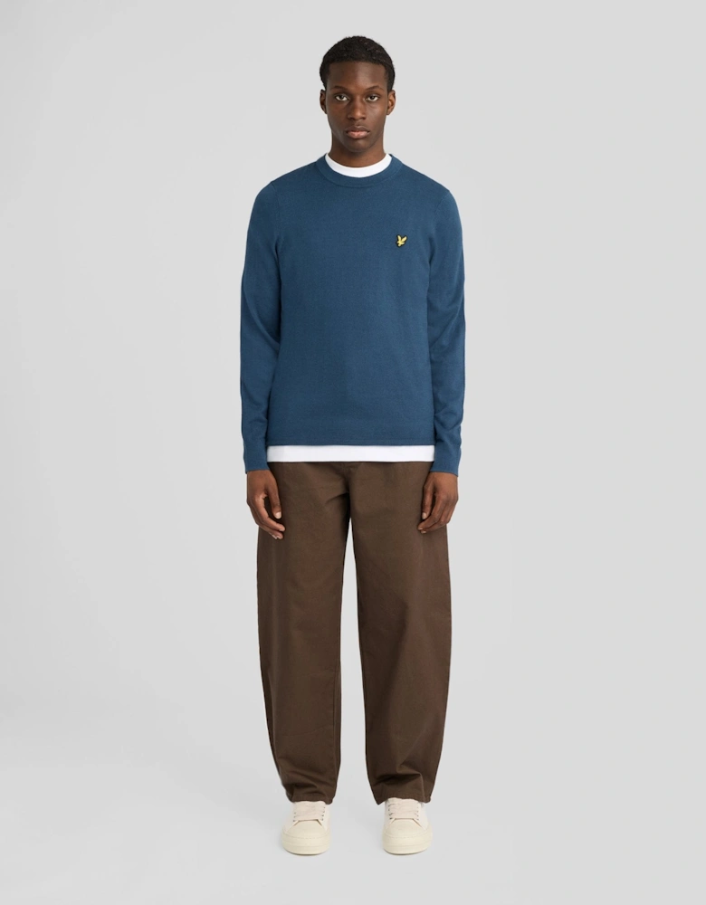 Cotton Merino Crew Neck Jumper