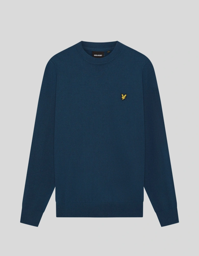 Cotton Merino Crew Neck Jumper