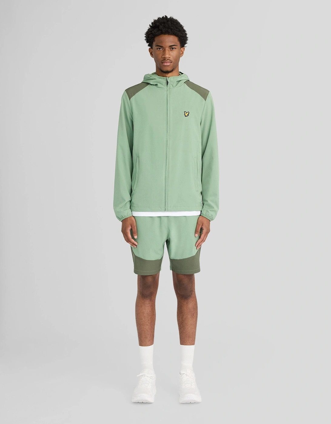 Sports Panelled Windbreaker Jacket
