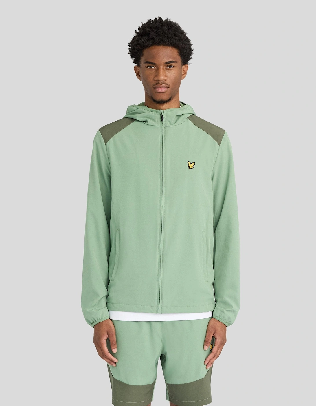 Sports Panelled Windbreaker Jacket