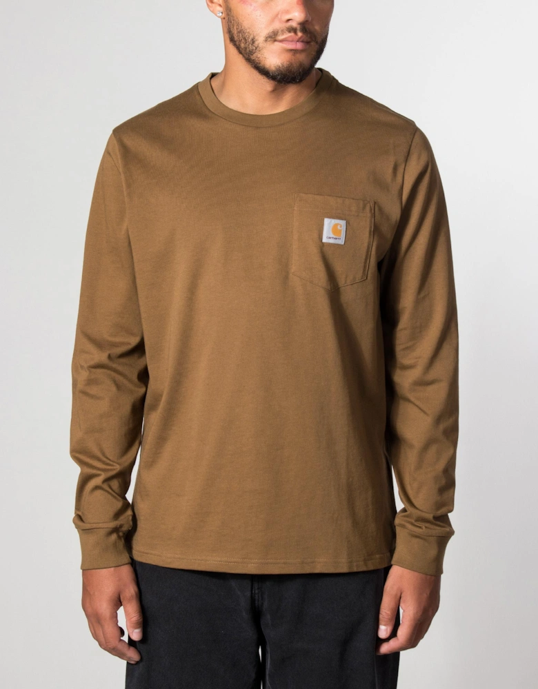 Regular Fit Long Sleeve Pocket T-Shirt