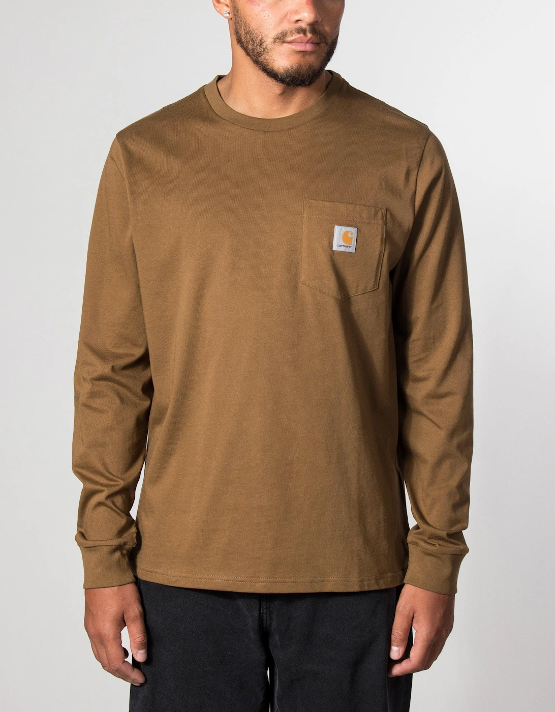 Regular Fit Long Sleeve Pocket T-Shirt