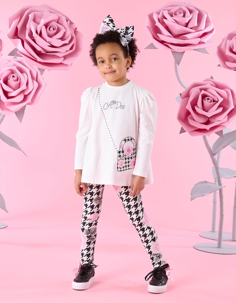 A DEE ARABELLA HOUNDSTOOTH PRINT LEGGING SET W261510
