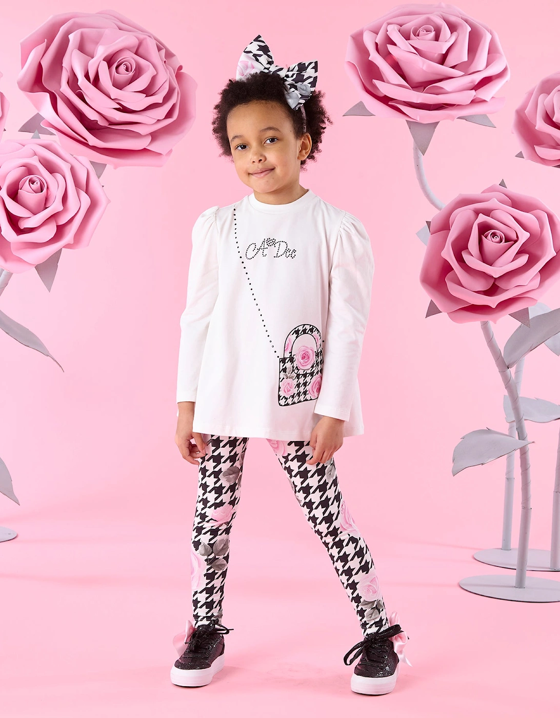 A DEE ARABELLA HOUNDSTOOTH PRINT LEGGING SET W261510