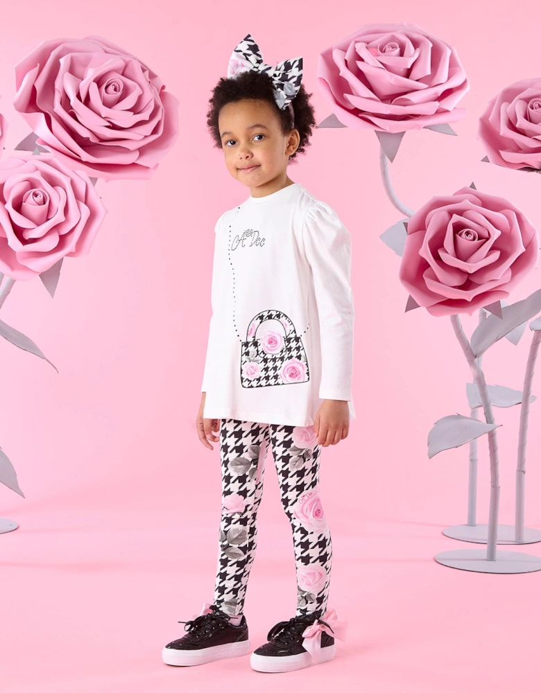 A DEE ARABELLA HOUNDSTOOTH PRINT LEGGING SET W261510