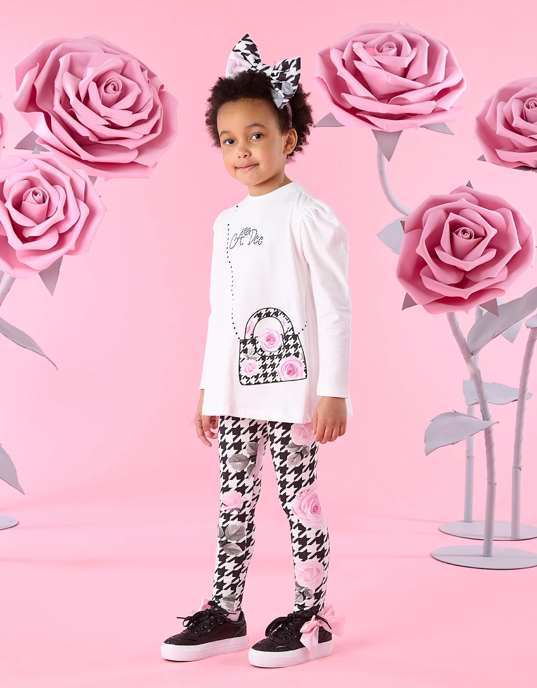 A DEE ARABELLA HOUNDSTOOTH PRINT LEGGING SET W261510